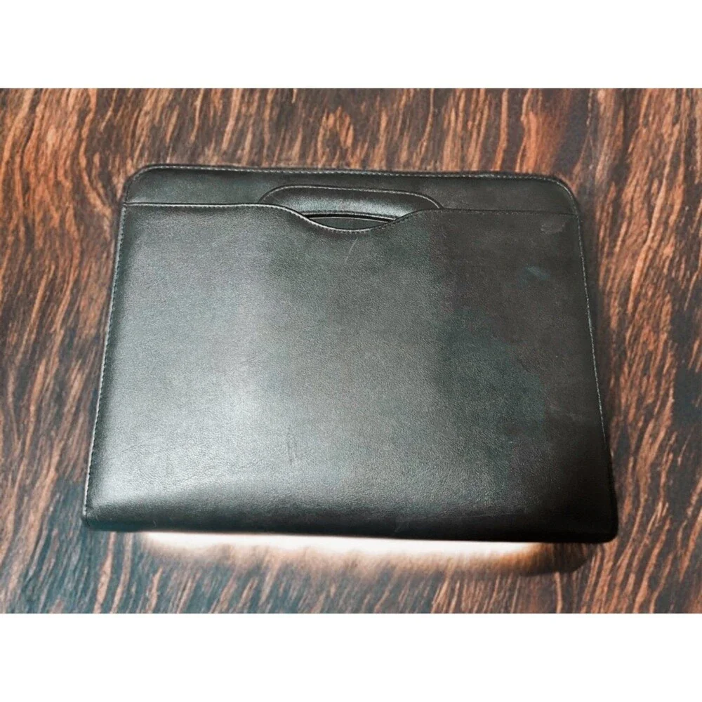 Day-Timer Leather Zip Portfolio Organizer
